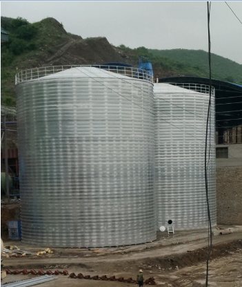 扎赉特粮食钢板仓的安装全过程不用热焊接